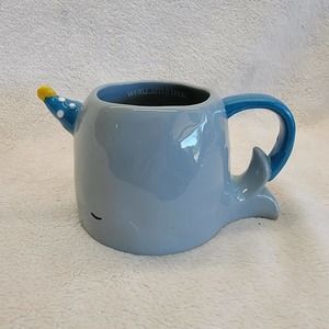 Narwhal Coffee Cup Brand TAG That Says WHALE HELLO THERE inside Cup